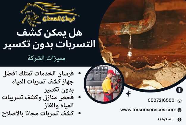 هل يمكن كشف التسربات بدون تكسير